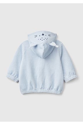 سوئیشرت آبی بچه گانه نقش دار / کار شده United Colors of Benetton - کد 885058528