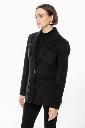 کت مشکی زنانه Fitted Ekol - کد 885086092