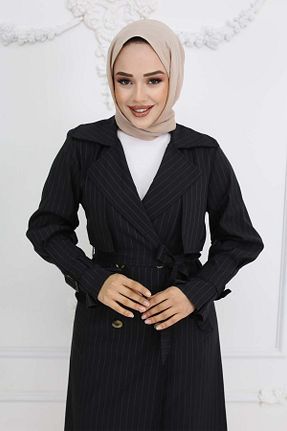 ترنچکت حجاب مشکی زنانه پلی استر benguen - کد 885112355