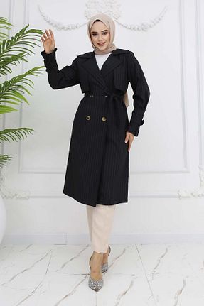 ترنچکت حجاب مشکی زنانه پلی استر benguen - کد 885112355