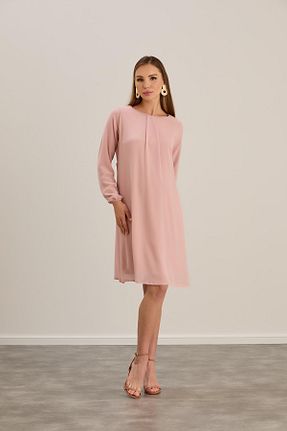 تونیک بارداری صورتی زنانه بافتنی LİYACA - کد 885137116
