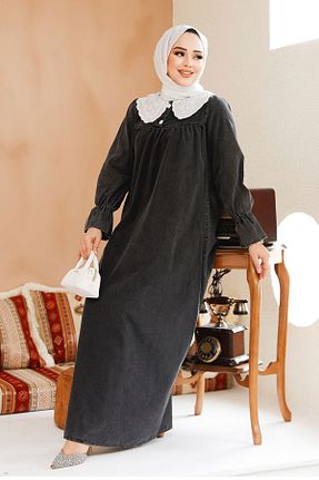 لباس حجاب طوسی زنانه رگولار Neva Style - کد 885149400