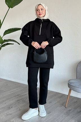 ست گرمکن حجاب مشکی زنانه رگولار InStyle - کد 885148416