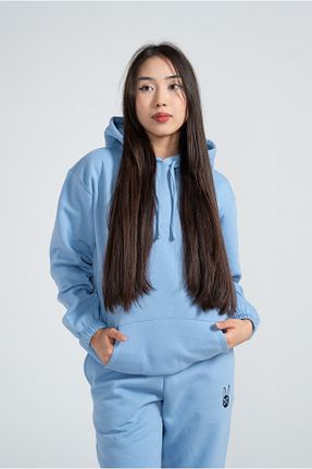 سوئیشرت آبی زنانه ساده Kyron - کد 873949975