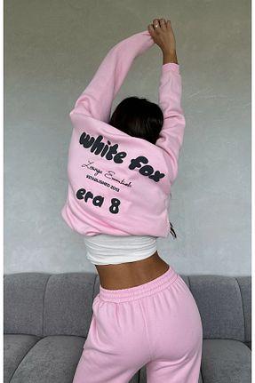 سوئیشرت صورتی زنانه چاپی The Champ Clothing - کد 885165580
