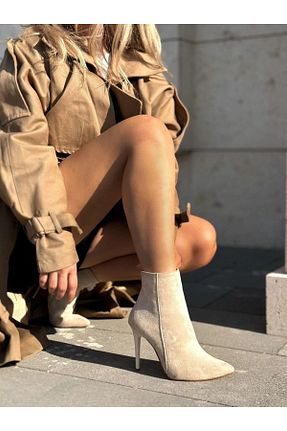 بوت / نیم بوت بژ زنانه جیر trendyes - کد 885155708