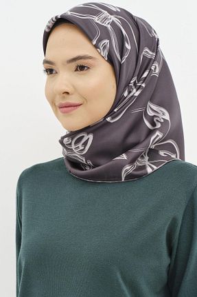 روسری طوسی 90 x 90 Tuğba - کد 885176253