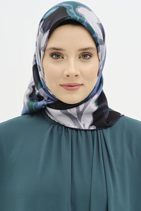 روسری آبی 90 x 90 Tuğba - کد 885179323