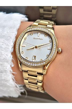 ساعت مچی زرد زنانه 31-35 میلی متر Quantum - کد 871285443