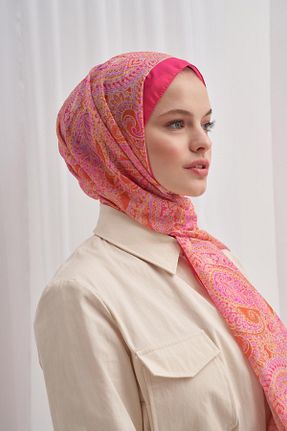 شال رنگی زنانه پنبه ای carell - کد 885175655