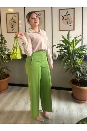 شلوار سبز زنانه پارچه Maryland - کد 885187440