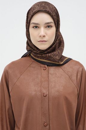 روسری سرمه ای 90 x 90 Tuğba - کد 885173009