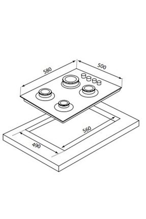 کابینت چند منظوره سفید MDF kbs mobilya mutfak - کد 93703404