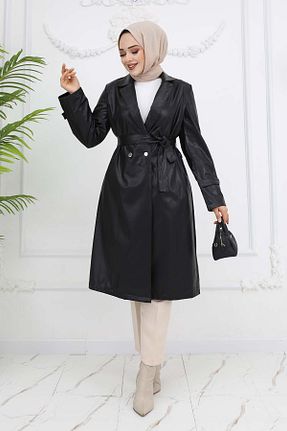 ترنچکت حجاب مشکی giyze - کد 925993128
