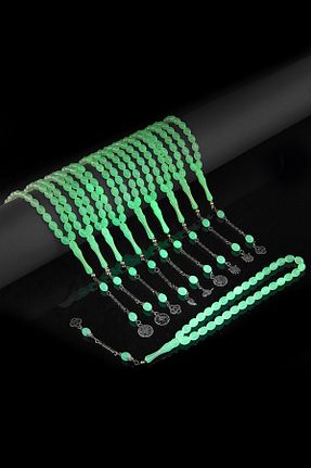 تسبیح سبز سنگ طبیعی Öyküm accesory - کد 885202282