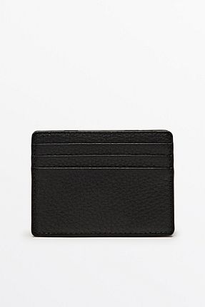 کیف پول مشکی مردانه چرم خالص Massimo Dutti - کد 865030427