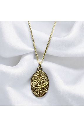 گردنبند جواهر زرد زنانه استیل ضد زنگ Store - کد 885208076