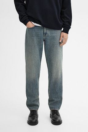 شلوار جین سرمه ای مردانه پاچه لوله تفنگی Massimo Dutti - کد 881890744