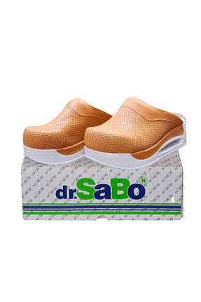 دمپائی نارنجی زنانه چرم خالص DR SABO - کد 136263766