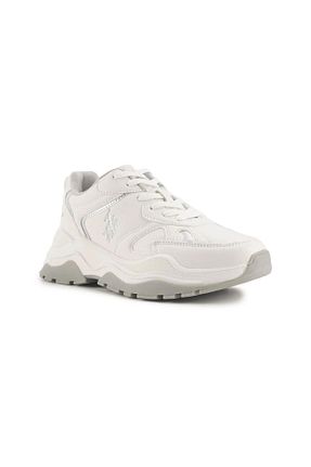 کفش اسنیکر سفید زنانه بند دار U.S. Polo Assn. - کد 853982725