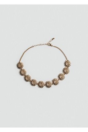 گردنبند جواهر طلائی زنانه آهن MANGO Teen - کد 833329727