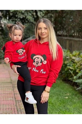سوئیشرت قرمز بچه گانه ساده tunay moda - کد 458494562