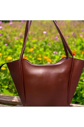 کیف دوشی زرشکی زنانه چرم مصنوعی shining bag - کد 885544927