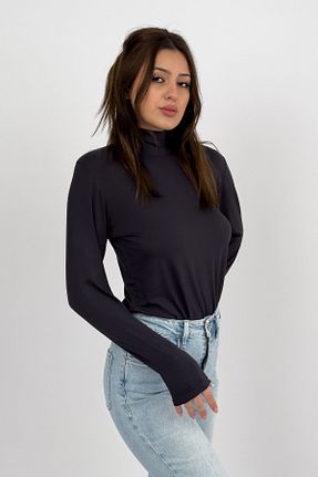بادی طوسی زنانه یقه ماهیگیر Betimoda - کد 445512599