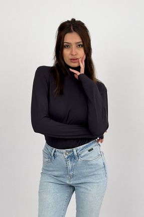 بادی طوسی زنانه یقه ماهیگیر Betimoda - کد 445512599