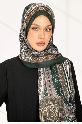 شال سبز زنانه پنبه ای hijabchi - کد 885335066