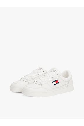 کفش اسنیکر سفید مردانه چرم اصل Tommy Hilfiger - کد 885337215