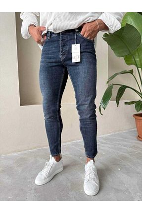 شلوار آبی مردانه پنبه ای MODA - کد 885357278