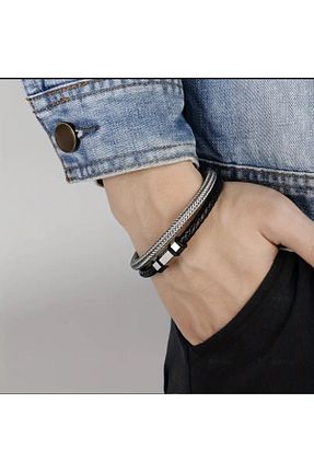 دستبند استیل (فولاد) سفید مردانه استیل (فولاد) Jorg Zenn - کد 885362594