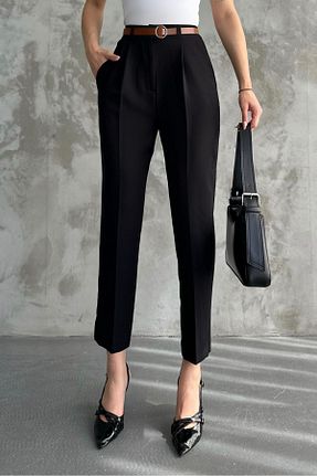 شلوار مشکی زنانه پارچه macharel jeans - کد 344455253