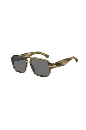 عینک آفتابی قهوه ای مردانه 57 Hugo Boss - کد 885401736