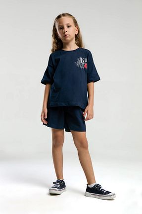 ست بالاتنه و پائین تنه سرمه ای بچه گانه بافت U.S. Polo Assn. - کد 885402461