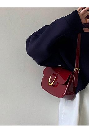 کیف دستی زرشکی زنانه پارچه ای Housebags - کد 843391441