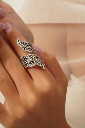 انگشتر جواهر طوسی زنانه فلزی ZeyDor Accessories - کد 172576903