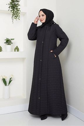 پالتو پشمی حجاب مشکی زنانه Relaxed Nevayla Moda - کد 864660992