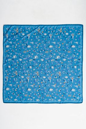 روسری آبی پلی استر JAWEL - کد 825504952