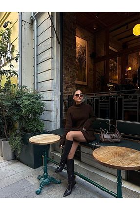 ست بالاتنه و پائین تنه قهوه ای زنانه تریکو CARPİANNA - کد 759539033