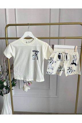 ست بالاتنه و پائین تنه سفید بچه گانه بافت Soody Kids - کد 885424980