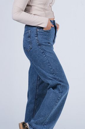 شلوار جین آبی زنانه پاچه لوله تفنگی DUYGULATA - کد 885432153