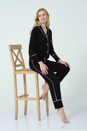 ست لباس راحتی مشکی زنانه ساده bendengiy - کد 885476678
