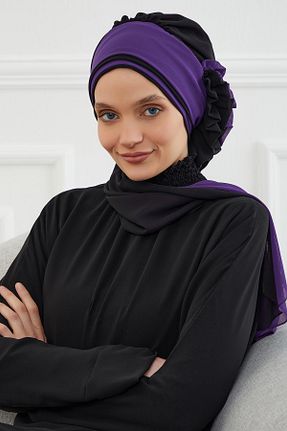 شال مشکی زنانه شیفون Aisha