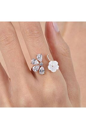 انگشتر نقره زنانه زیرکن Mia Vento - کد 885475259