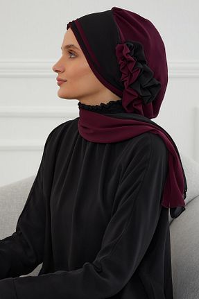 شال بنفش زنانه شیفون Aisha