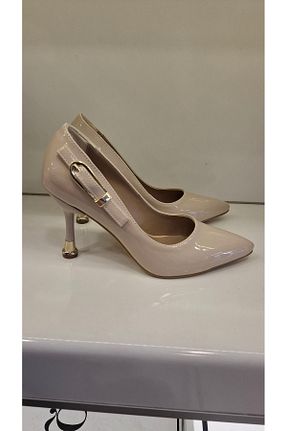 کفش پاشنه بلند کلاسیک بژ زنانه چرم مصنوعی ARONA - کد 885487249