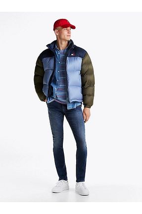 شلوار جین سرمه ای مردانه پاچه بدون کش Tommy Hilfiger - کد 885480454