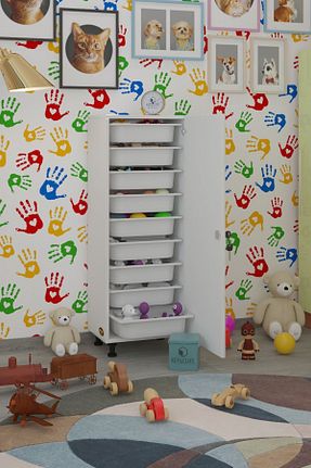 کابینت چند منظوره سفید Suntalam Kenzlife - کد 808907772